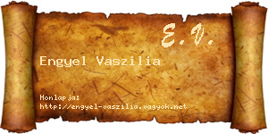 Engyel Vaszilia névjegykártya